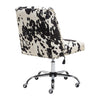 ADJUSTABLE OFFICE SWIVEL ERGONOMIC CHAIR COMPUTER DESK CHAIR COW PRINT PATTERN
