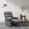 LEATHER/VELVET MANUAL ADJUSTABLE RECLINER ARMCHAIR LOUNGE CHAIR RECLINING GAMING