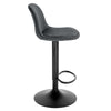 1/2/4/6x Velvet Bar Stool Breakfast Pub Stool with Backrest Footrest Adjustable