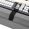 Ottoman Storage Gas Lift Bed Upholstered Bed Frame with Drawer 5ft King Bed Grey