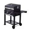 Outdoor BBQ Smoker Charcoal Barbecue Grill Portable Garden Warming Rack w/ Wheel