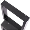 Set of 2 Industrial Table Parts Black Metal Table Legs Office Bench Worktop Desk