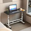 Overbed Bedside Desk Rolling PC Laptop Stand Tilting Table with Wheel Adjustable