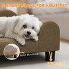 PawHut Dog Sofa Bed, Cat Sofa with Backrest, Armrest, for Small Dogs, Brown
