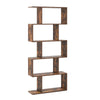 S-Shaped Display Bookshelf 5 Tiers Freestanding Storage Shelf Organiser Home