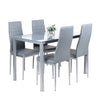 Muti Types Dining Table Kitchen Room Glass Top Metal Frame Table Desk Only Table