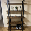 Large Industrial Bookcase Wood Vintage Heavy Duty Storage Unit Display Bookshelf