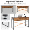 Computer Desk Wooden PC Laptop Table Writing Workstation w/Drawers-Coffee