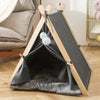 Large Pet Teepee Bed Cat Kitten Dog Puppy Igloo Play Tent Tipi House Cushion Mat