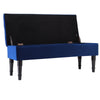 Storage Ottoman Bench Tufted Upholstered Footrest Dining Stool Wooden Legs