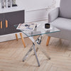 X Shaped End Side Couch Small Coffee Table Snack TV Style Living Room Furniture