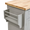 Kitchen Island Storage Drawer Trolley Rolling Cart Cupboard Cabinet on Wheels