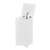 Wooden Laundry Cabinet Hamper Chest White Storage Cupboard Bin Household
