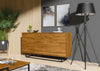 160cm Loft Retro Industrial Sideboard I Vintage Oak TV Unit Cabinet Cupboard