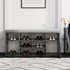 3 Tier Shoe Rack With Seat Hallway Shoe Bench Shoe Storage Rack Footwear Cabinet