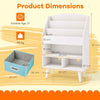 Toddlers Bookcase Toy Storage Organizer Kids Book Rack w/Bookshelves