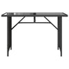 Garden Table with Top Outdoor Dining Table Coffee Table Poly Rattan