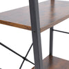 Industrial Bookcase Ladder Shelf Unit Rack Storage Shelving Bookshelf Home Stand