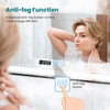 LED Bathroom Mirror Illuminated Demister 3 Color Touch Switch Wall Mounted Black