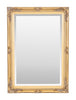 50x70cm Bevelled French Style Bedroom Wall Mirror Gold