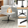 Armless Office Desk Cross Legged Office Chair w/Adjustable Height & 360°Rotation
