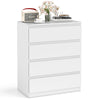 Home Storage Organizer Cabinet w/ Anti-toppling Kit-White