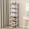 Stackable Shoe Rack Plastic Compact Hallway 4/5/6/7Tier Shoe Storage Shelf Stand