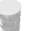 5 Tiers Rotatable Round Shoe Rack for Living Room,White