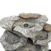 Water Feature Indoor Outdoor Polyresin Garden Fountain Waterfall LED Light Decor