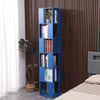 190cm Rotating Bookcase, Freestanding Bookshelf for Living Room, Corner Bookcase