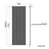 Vertical Radiator 1800 Black Flat Panel Central Heating Tall Upright Modern Rads