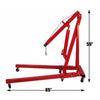 2 Tonne Hydraulic Foldable Engine Crane Hoist Lift Lifter Jack Stand Red Carbarn