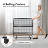 Folding Bed with 10cm Memory Foam Mattress, Portable Foldable Rollaway Guest Bed