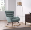 Nordic Wooden Rocking Chair Padded Accent Lounge Armchair Living Room Bedroom UK