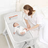 Baby Bedside Crib 2-in-1 Bassinet & Sofa w/ Detachable & Washable Mattress