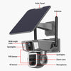 Solar Triple-Lens Linkage Camera 10X Zoom WiFi 4G Security Cameras Surveillance