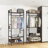 Heavy Duty Clothes Rail Storage Adjustable Garment Stand Hanging Display Shelf