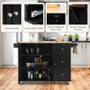 Mobile Kitchen Island Cart Rolling Kitchen Island Trolley Cupboard w/Drawers