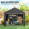 6.6 x 7.8ft Garden Storage Shed Tent Bike Tent, Dark Grey
