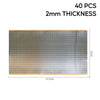 Sound Deadening 40 Sheets Silver Foil Butyl Deadener Car Vibration Proofing Mats