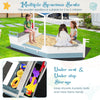 Fir Wood Sandbox Backyard Ship-like Playhouse w/Sloping Canopy