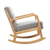 Fireside Sofa Padded Lounge Armchair Accent Rocking Chair Solid Wooden Frame UK