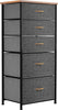 Chest of Drawers Bedroom Furniture Storage Bedside Cabinet 5 Fabric Drawer