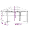 Foldable Party Tent - with 3 Sidewalls R7A2