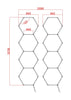 1-14 Hexagon Hex LED Lighting Car Detail Home Garage Workshop Retail Mancave
