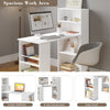 Computer Desk w/ Bookshelf Reversible Home Office Laptop Desk Study Writing Desk