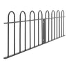 Spear/Ball Top Iron Wrought Yard Garden Privacy Fence Panel Outdoor Wall Railing