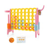 Giant 4 in a Row Game Jumbo Connect 4 Garden Games Set w/42 Gripped Rings
