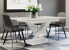 Extendable Table 140-180x80cm Kitchen White Gloss FAST FREE POSTAGE