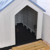 XL Plastic Dog Kennel Pet House Garden Indoor Outdoor Animal Shelter Bed+Door